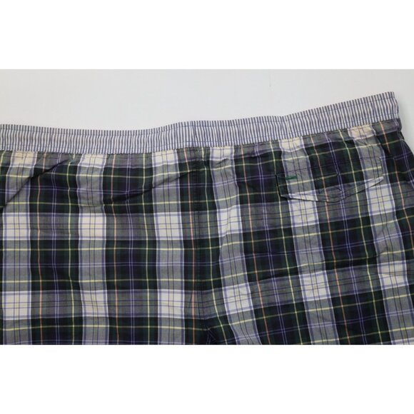 AS IS Vintage 90s Tommy Hilfiger Mens 2XL XXL Spell Out Lined Shorts Swim Trunks - Picture 12 of 14